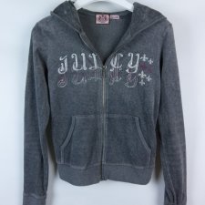 Juicy Couture bluza z kapturem welur / S