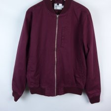 Topman lekka kurtka bomberka burgund bawełna / L