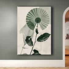 Lotus - Obraz na płótnie 50x70cm - Druk Blejtrama - Chiński Orient, Zen - możliwe inne rozmiary