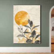 Magnolia - Obraz na płótnie 50x70cm - Druk Blejtrama - Chiński Orient, Zen - możliwe inne rozmiary