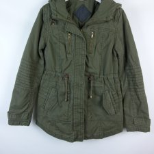 Atmosphere lekko ocieplana kurtka parka bawełna khaki 10 / 38