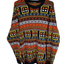 Sweter męski Zara Unisex Kolorowy w stylu Vintage