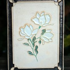 Dekoracyjny kafelek ceramiczny - Magnolia biała