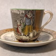 Kolekcjonerska Filiżanka ADAMS Duet Porcelana Anglia Scenka