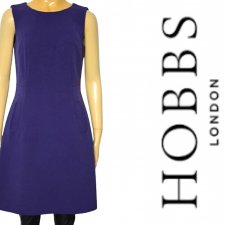 HOBBS LONDON TRAPEZOWA SUKIENKA MIDI BIUROWA S M