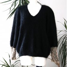 Sweter Handmade Moher roz onesize