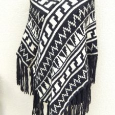 MEXX - WZORZYSTE PONCHO