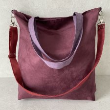 Torba hobo XXL -oberżyna, bordo, wrzos