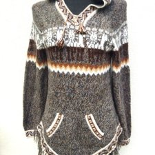 MUNDO LINDO  MADE IN PERU - SWETER ALPACA WEŁNA