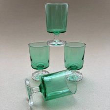 Vintage Art Deco French Glass ❤ Cudowne kielichy, wyrób francuski