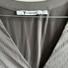 Silk : ALEXANDER WANG - vintage - oryginalna firmowa CIEKAWIE USZYTA BLUZKA JEDWABNA