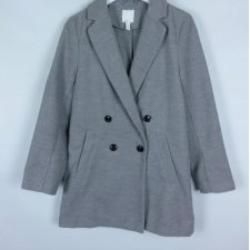 H&M cienki flauszowy płaszczyk grey 8 / 36