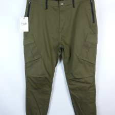 Sik Silk spodnie joggery khaki bawełna z metką 36 / XL