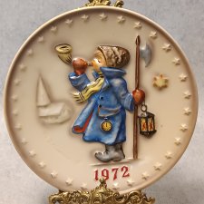 Kolekcjonerski talerz GOEBEL Hummel 2nd Annual Plate 1972 Hum 265 1971