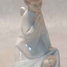 LLADRO 4635 Anioł Stróż Aniołek usypiający dziecko Piękny! J. Huerta