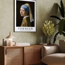 Plakat Dziewczyna z perłą Vermeer  sztuka - plakat 40x50 cm