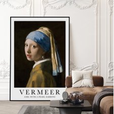 Plakat Dziewczyna z perłą Vermeer  sztuka - plakat 61x91 cm