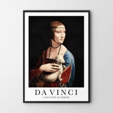 Plakat Dama z łasiczką Vinci  sztuka - plakat 30x40 cm