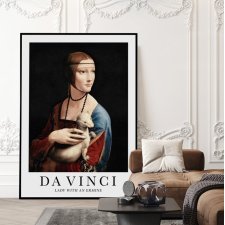 Plakat Dama z łasiczką Vinci  sztuka - plakat 61x91 cm