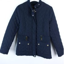 Laura Ashley pikowana granatowa kurtka parka / 10 - 36