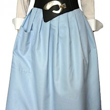 SPÓDNICA MIDI VINTAGE BABY BLUE S M