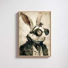 PLAKAT A4 STEAMPUNK BUNNY 1