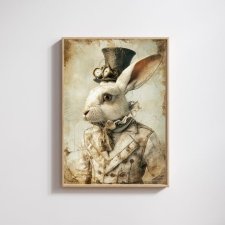 PLAKAT A4 STEAMPUNK BUNNY 2