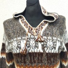 MUNDO LINDO  MADE IN PERU - SWETER ALPACA WEŁNA