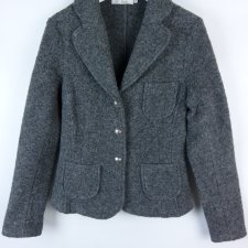 Emily Van Den Bergh żakiet melanż vintage z wool / 38