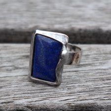 Lapis lazuli - pierścionek regulowany