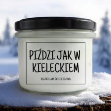 Świeca sojowa PIŻDZI JAK W KIELECKIEM 235 ml Mikuno