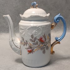 Barokowy Dzban Dzbanek Piękne Reliefy Kolekcjonerska Porcelana