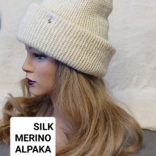 Czapka merino alpaka silk