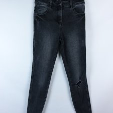 DENIM spodnie dżins przetarcia wyższy stan 8 / 34