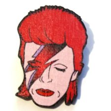 David Bowie Alladin Sane pin, Ziggy Stardust , David Bowie Brooch, Jeans Jacket Brooch broszka przypinka