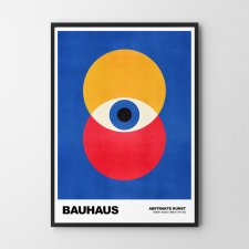 Plakat Bauhaus kolorowa geometria - format A4