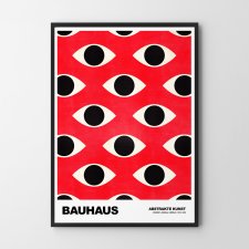 Plakat Bauhaus kolorowy wzór oko geometria - format A4