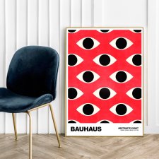 Plakat Bauhaus kolorowy wzór oko geometria - format 50x70 cm