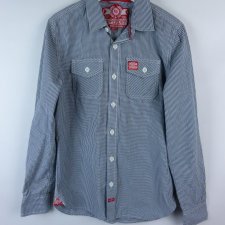 Superdry koszula drobna kratka bawełna / M