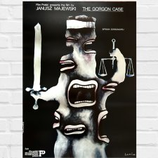 Oryginalny polski plakat do filmu SPRAWA GORGONOWEJ (The Gorgon case), aut. Jan Lenica, 1977 r