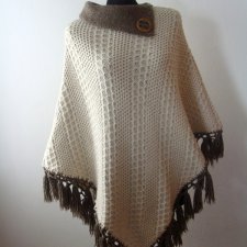 DZIANINOWE PONCHO