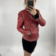 Milestone red leather jacket