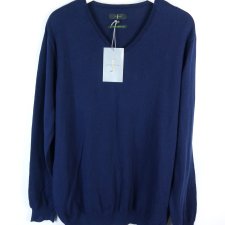 Jasper Conran męski cieńszy sweter bawełna silk / L z metką