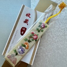 Embroidery of Chu Silk Bookmark - Zakładka ❤❤ Prezentowe opakowanie