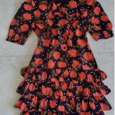 Betty Barclay  vintage 80s  sukienka w kwiaty L