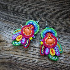 Bajkowe kolczyki soutache