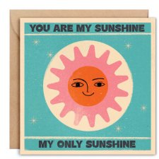 kartka okolicznościowa You are my sunshine + koperta