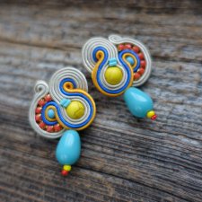 Etniczne kolczyki soutache