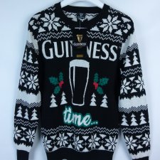 F&F - Guinness świąteczny sweter bawełna z metką / S