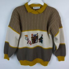 Little Angel sweter vintage z wool / S